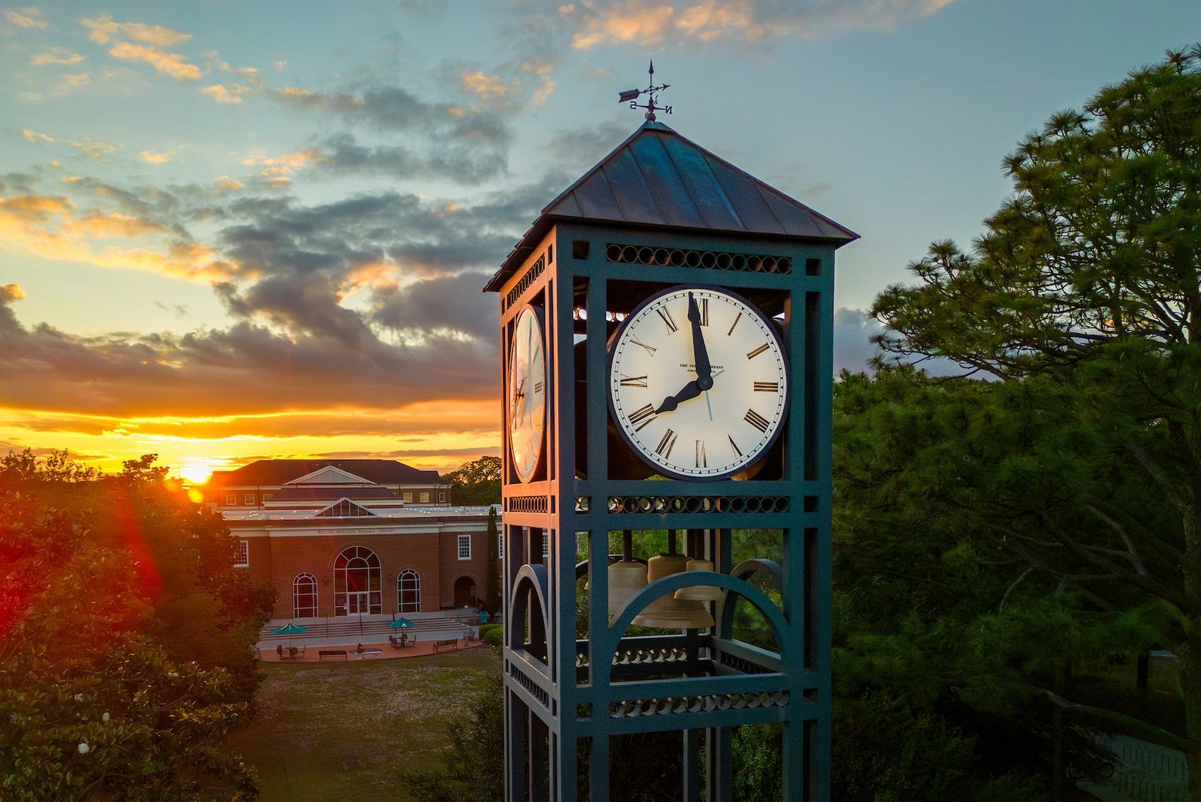 Clocktower on the UNCW campus